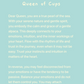 page from alpaca tarot guidebook, queen of cups tarot meaning